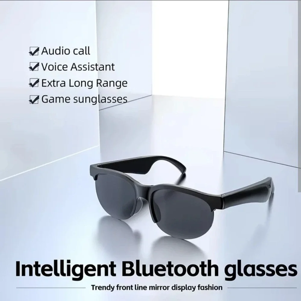 Smart Glasses Bluetooth-Audio Glasses AI Translate Stereo Music Call Headset